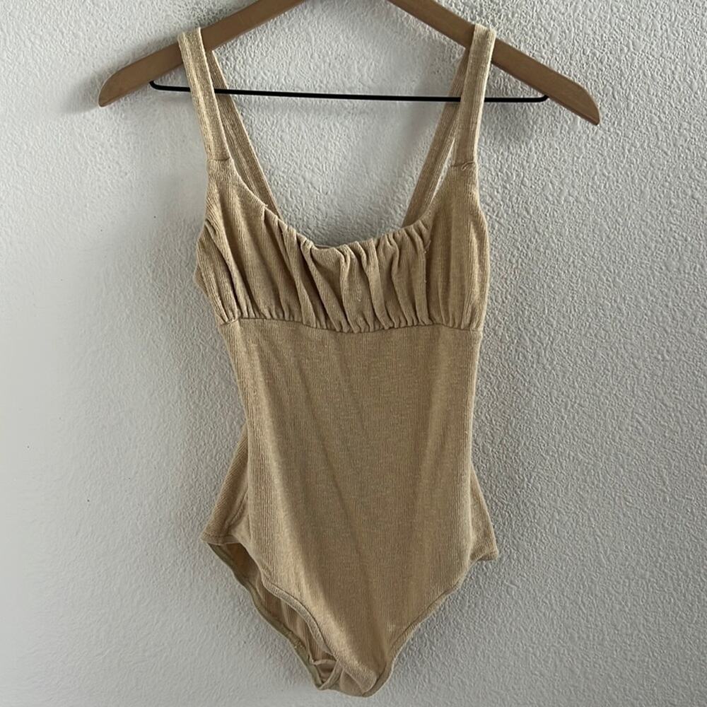 Free People Beach FP Beach Textured Babydoll Bodysuit Top XS